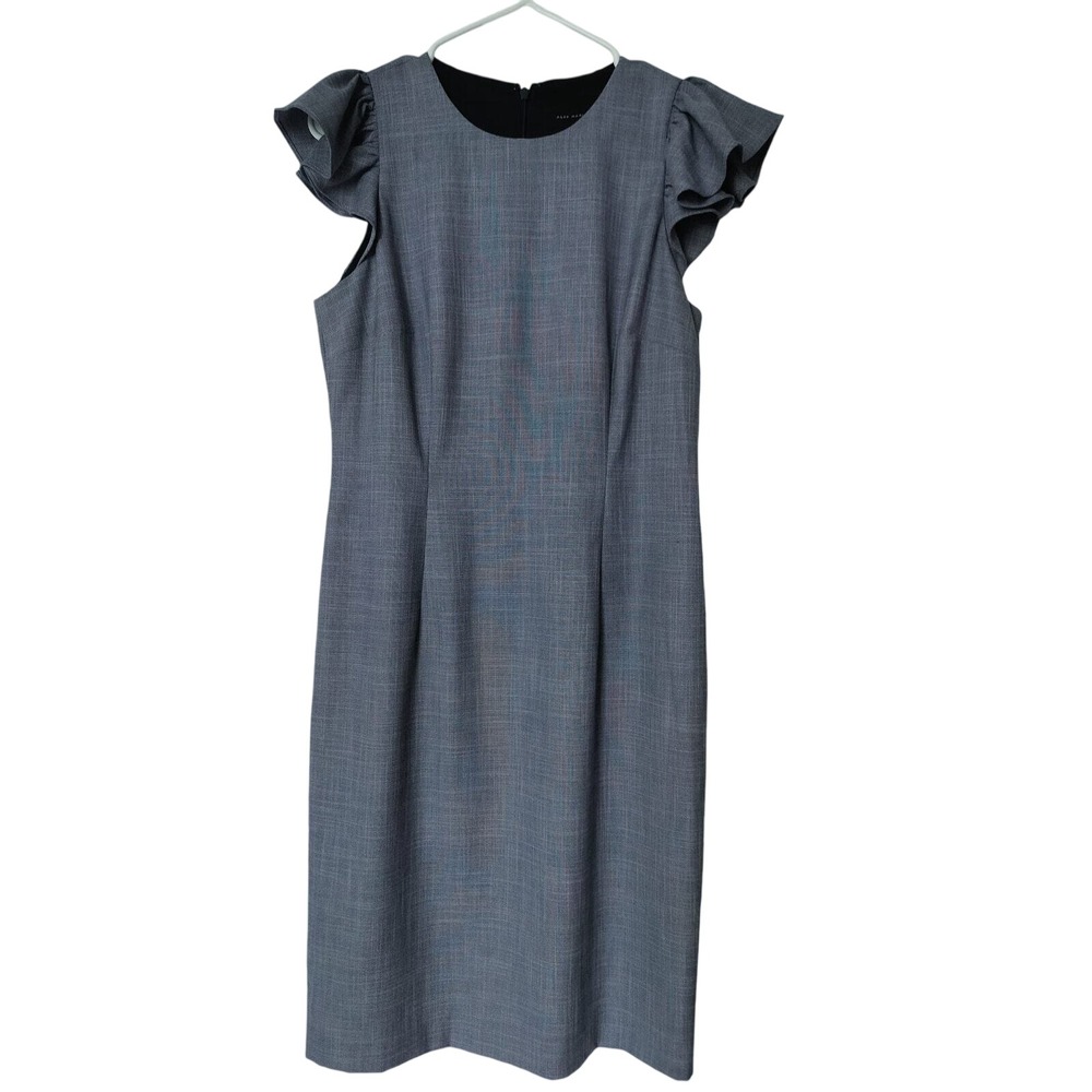 Alex Marie womens ligh blue short ruffle sleeve dress size 6